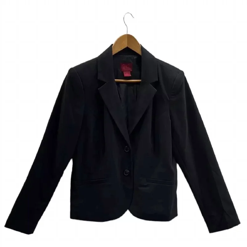 Women's Two Button Blazer In Oxford Navy Oversized Blazer Look