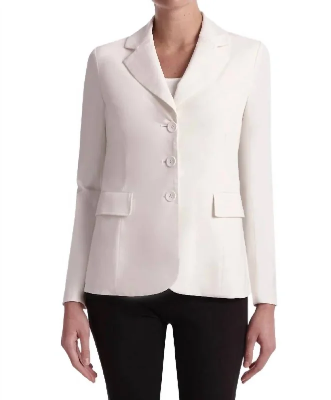 Perserverence Blazer In Ivory Office Blazer Outfits