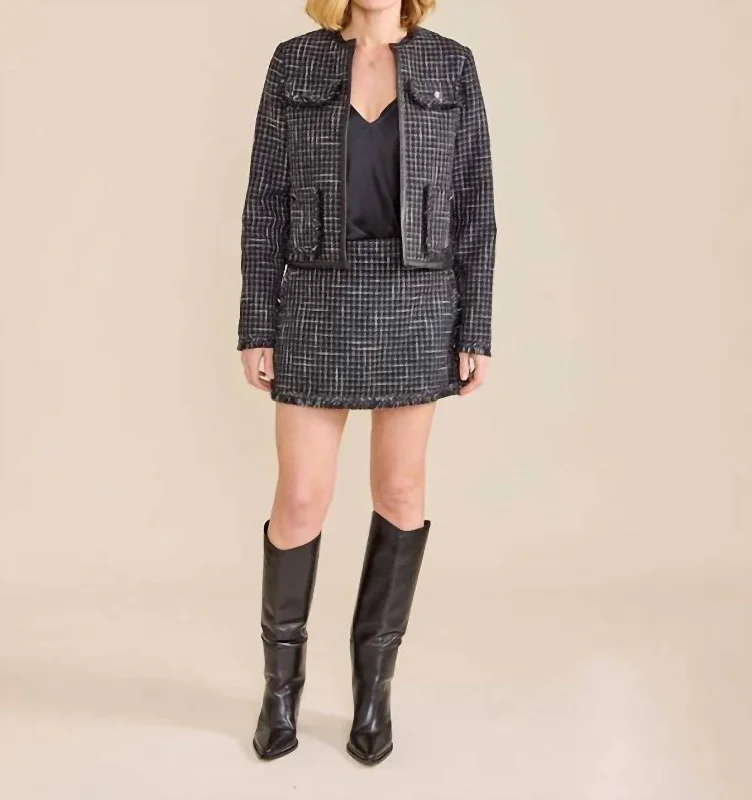 Coco Jacket In Sparkle Checked Blazer for Women