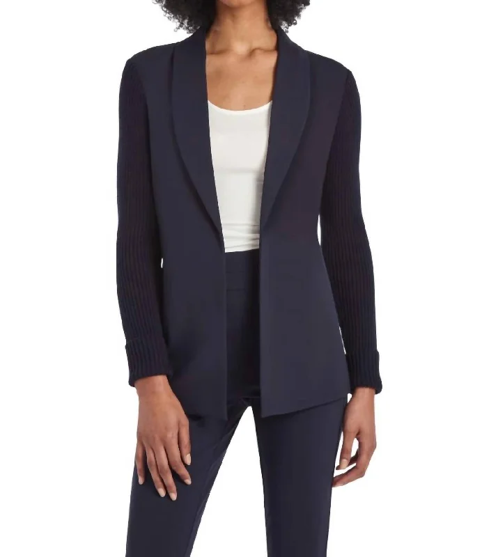 Columbia Blazer In Navy Tailored Blazer for Women