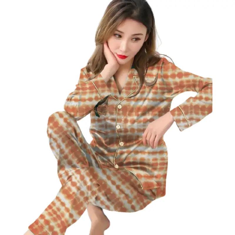 Branded night suit for Womens| Printed night suit for ladies online Silk pajama sets