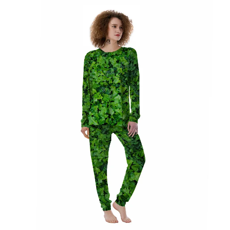 Ivy Wall Green Print Women's Pajamas Target pajama sets