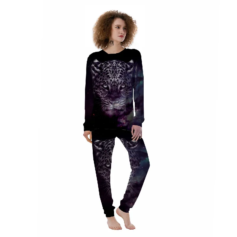 Jaguar Galaxy Print Women's Pajamas Softest pajama sets