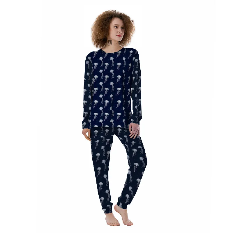 Jellyfish Fish Print Pattern Women's Pajamas Men's pajama sets