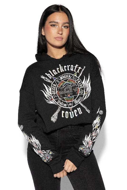 Coven Pride - Women's Cropped Hoodie Adidas sweaters