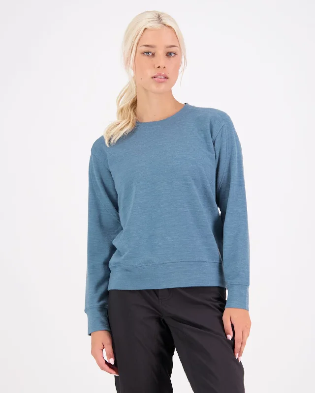 Covert Lite Merino Crew - Smokey Blue Budget-friendly sweaters