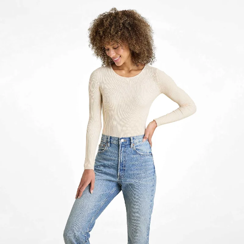 Crewneck Sweater Bodysuit | Bone H&M sweaters