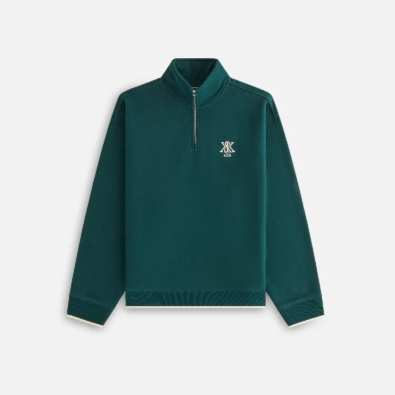 Kith Women Hunter III Crest Quarter Zip - Chronicle Casual sweaters