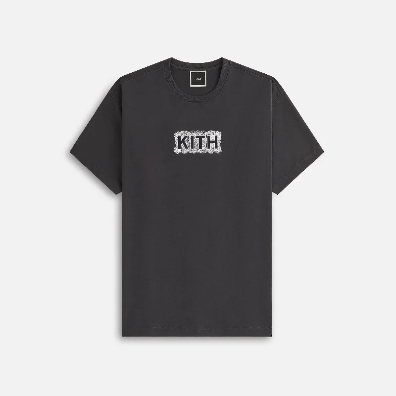 Kith Women Floral Lace Vintage Tee - Black Moisture-wicking sweaters