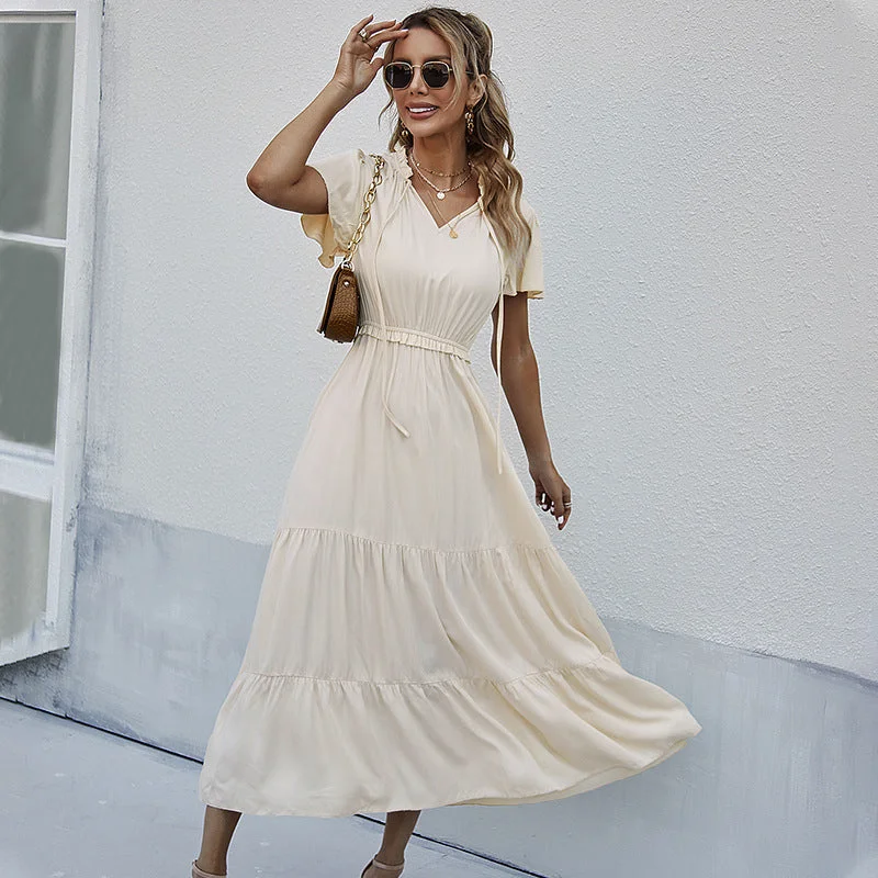 Bushwick Cotton Midi Dress - Cream - FINAL SALE Flattering midi dresses for all body types