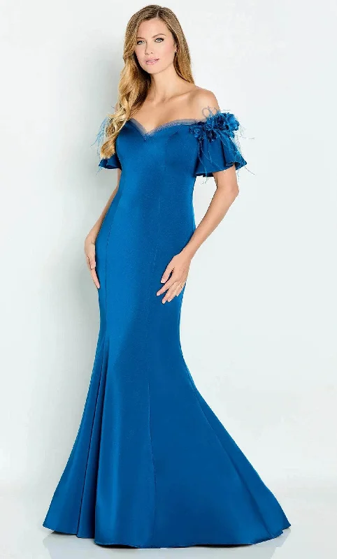 Cameron Blake CB146 - Ruffled Sleeve Mermaid Prom Gown Men's party outfits