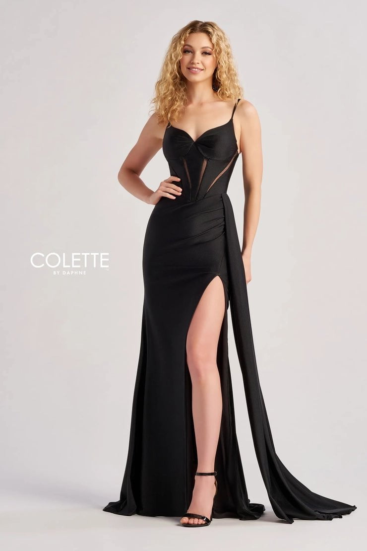 Colette By Daphne CL8480 - Cutout Midriff Prom Gown Budget-friendly party dresses