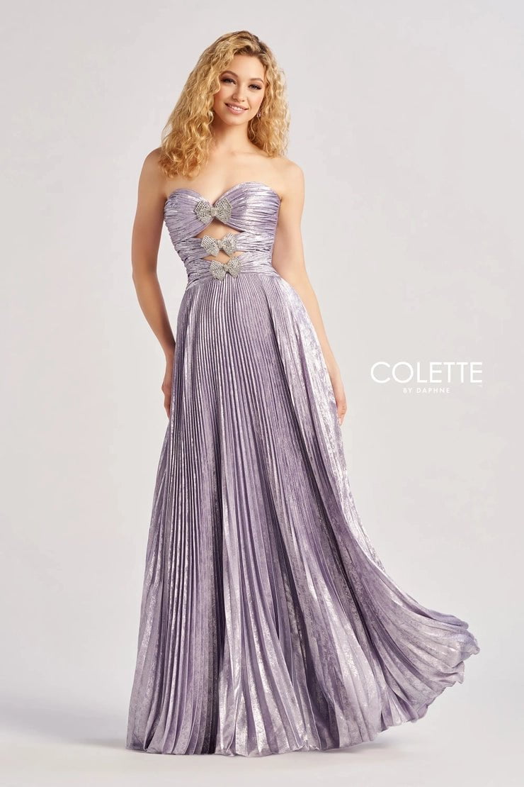 Colette By Daphne CL8520 - Metallic Cutout Prom Gown Christmas party dresses