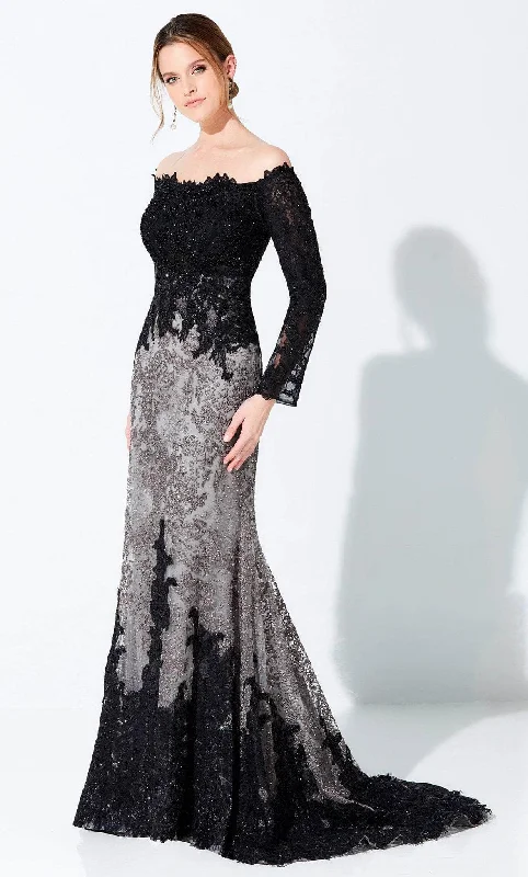 Ivonne D 220D30 - Straight Across Embroidered Prom Gown Gothic party dresses