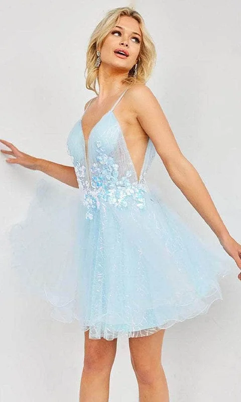 JVN by Jovani JVN22517 - Sleeveless Tulle Cocktail Dress Best party dresses for formal events