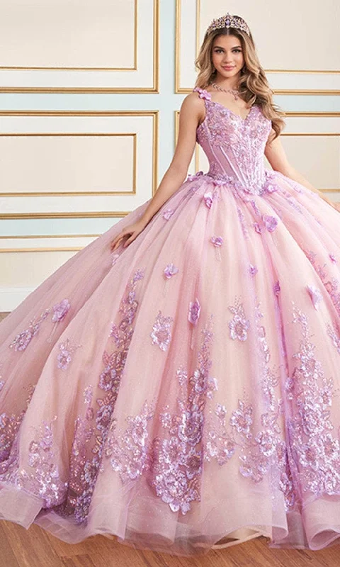 Princesa by Ariana Vara PR30179 - 3D Floral Embellished Ball Gown Cocktail party dresses