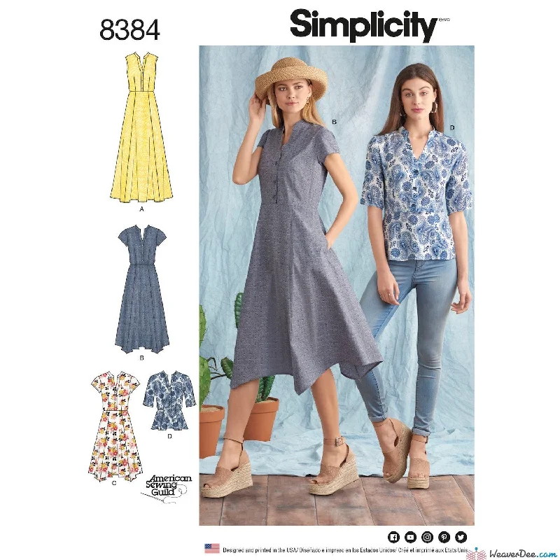 Simplicity Pattern S8384 Misses' Dress with Length Variations & Top Best floral dresses for outdoor weddings