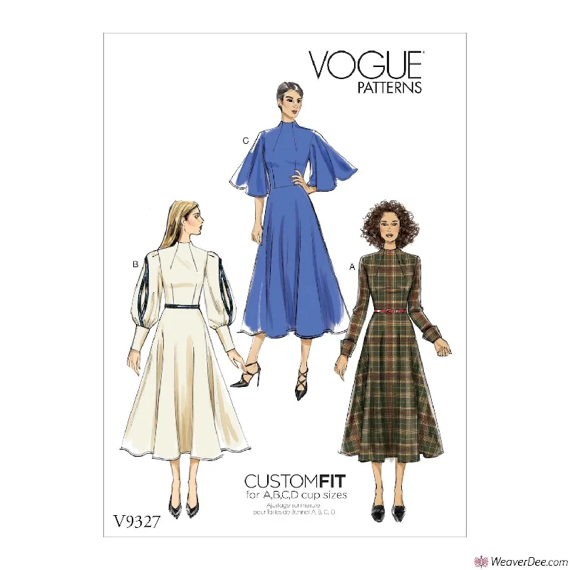 Vogue Pattern V9327 Misses' Dress Lightweight floral dresses for hot weather