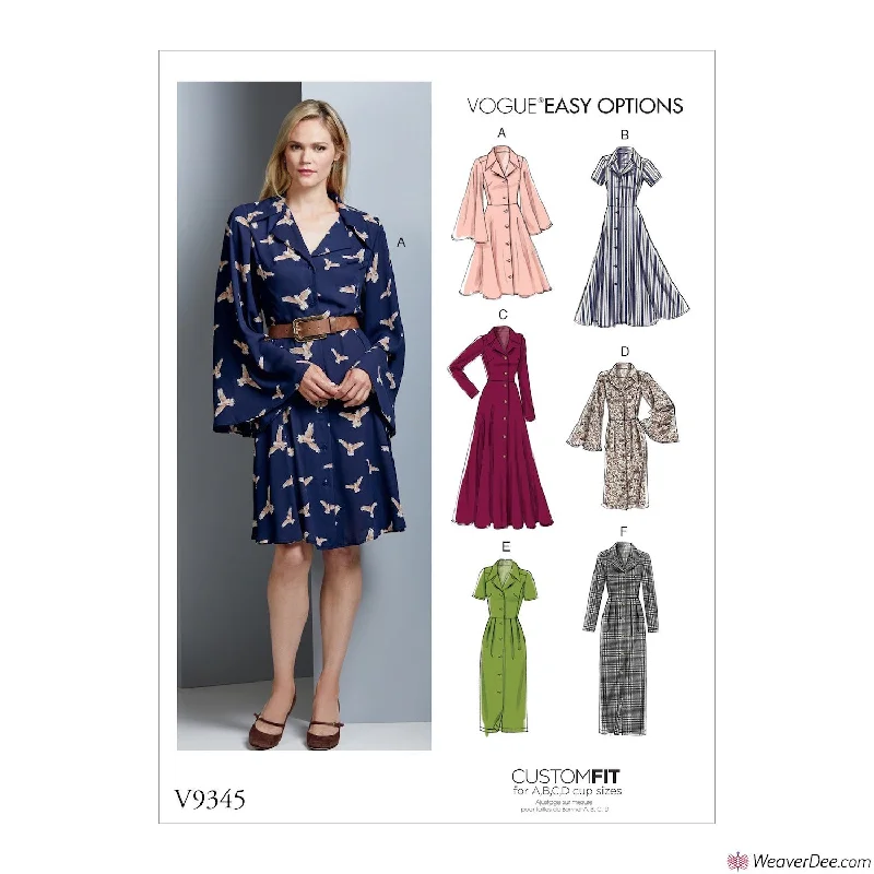 Vogue Pattern V9345 Misses' Dress Corset floral dresses