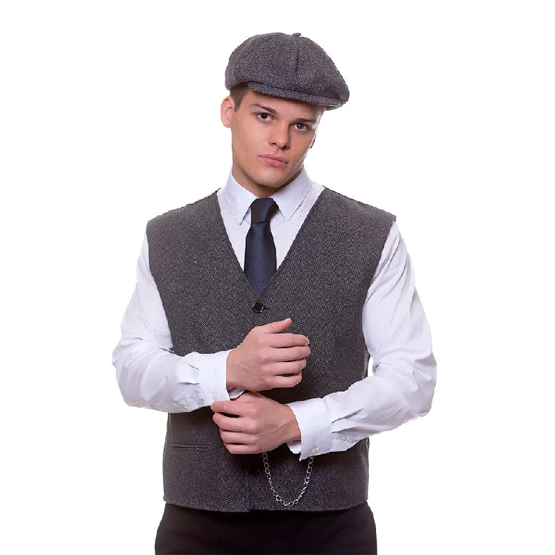 1920's Gangster Waistcoat & Cap Short unclassified dresses