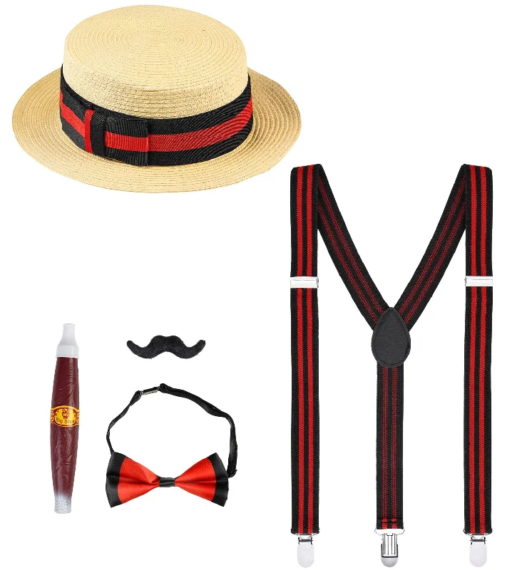 1920s Men's Summer Costume Accessories Kit Smocked unclassified dresses