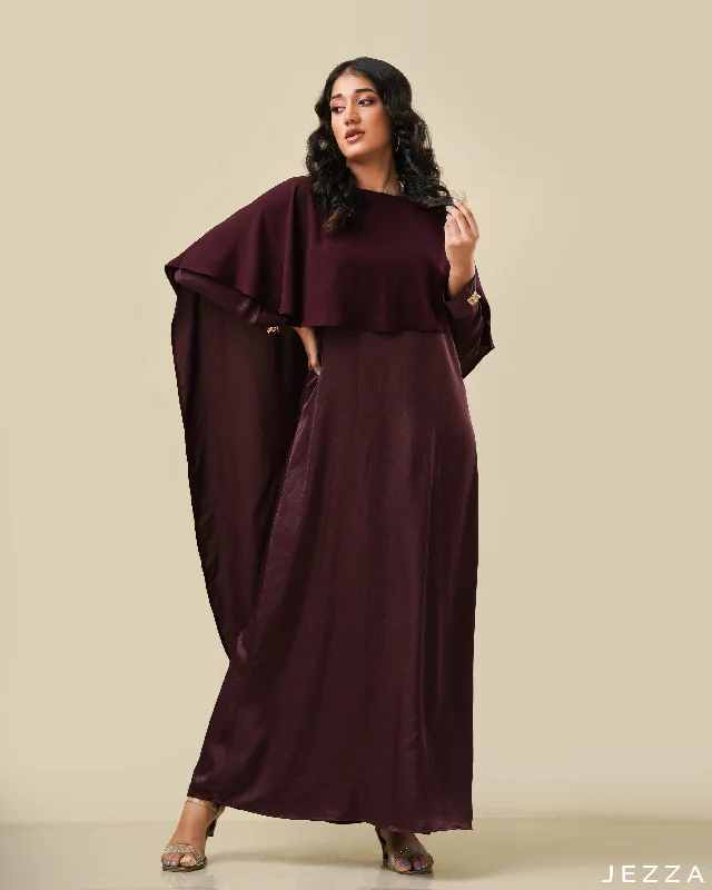 A-Line Dress With Cape 56002 Metallic unclassified dresses