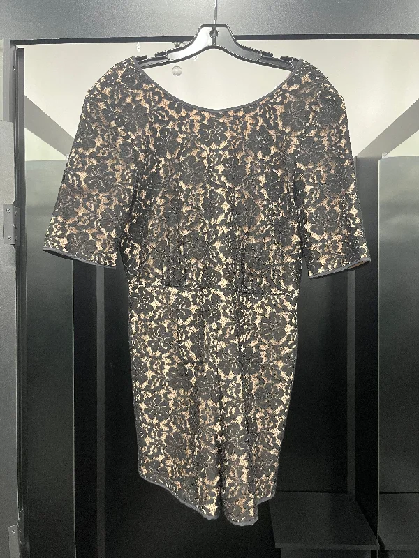 Black Tan Romper Bcbgmaxazria, Size M Chic unclassified dresses