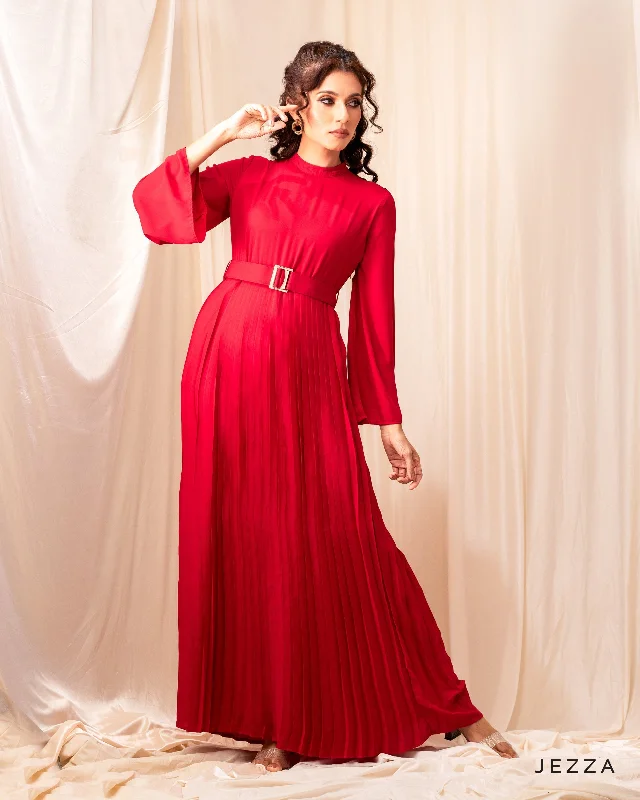 Elegant Pleated Polyester Dress 52812 Popular unclassified dresses