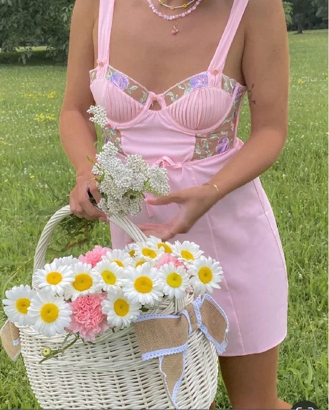 FOR LOVE & LEMONS Pastel Watercolor Rose Dress Wedding guest unclassified dresses