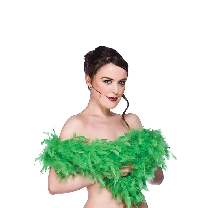 Feather Boa - Emerald Green Halter unclassified dresses