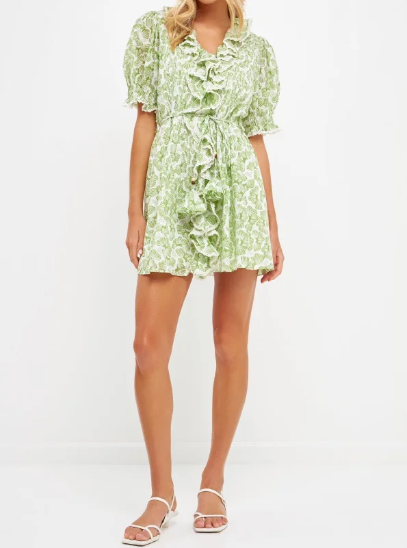 Jade Ruffle Dress A-line unclassified dresses