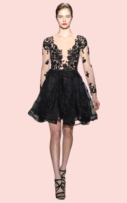 Jellyfish Dress - Black A-line unclassified dresses