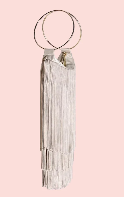 Lola Fringe Bag - Champagne Backless unclassified dresses