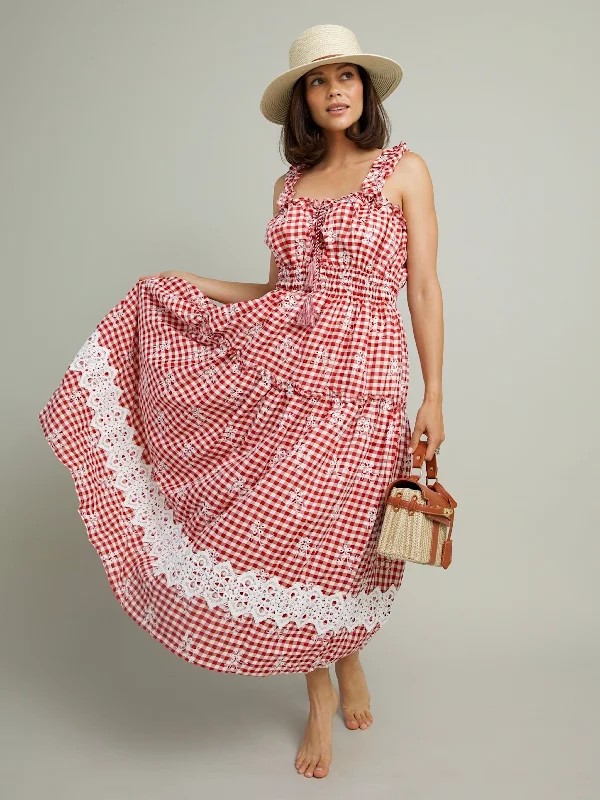 Picnic Plaid Dress Preppy unclassified dresses