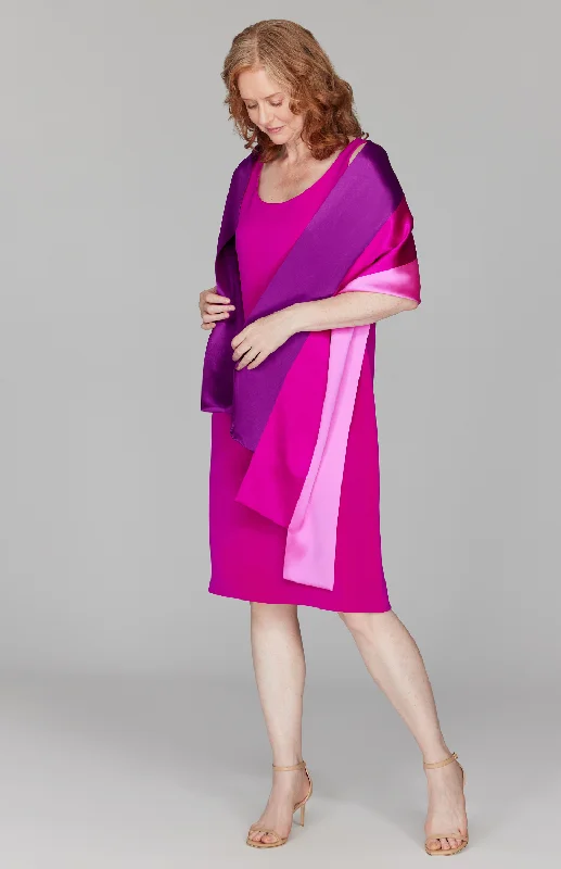 Satin Banded Shawl One-shoulder unclassified dresses