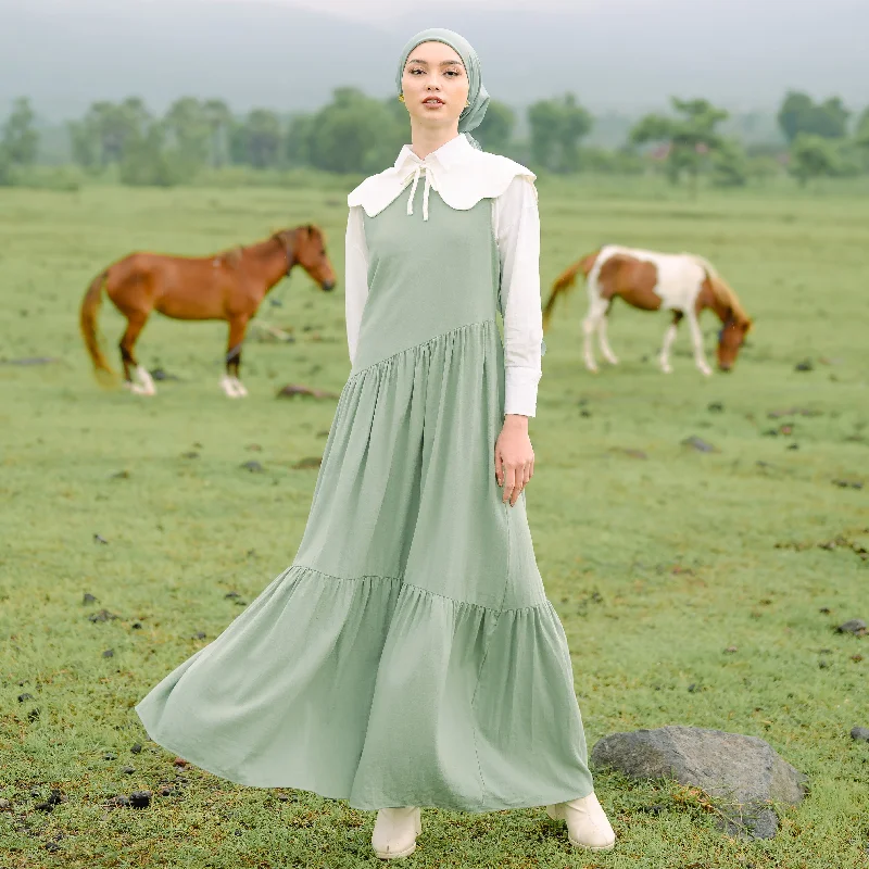 Savana Dress Green Pastel Velvet unclassified dresses