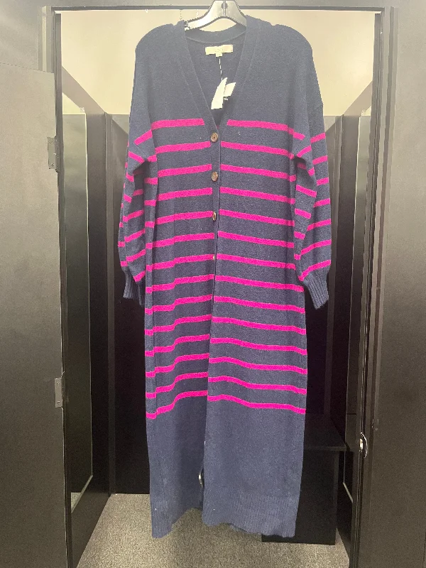 Striped Dress Work Loft, Size Xl Preppy unclassified dresses