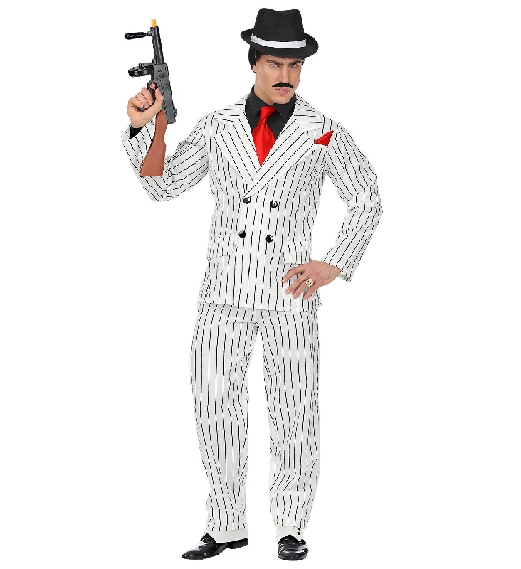 White Gangster Suit Costume Men's Bright color unclassified dresses