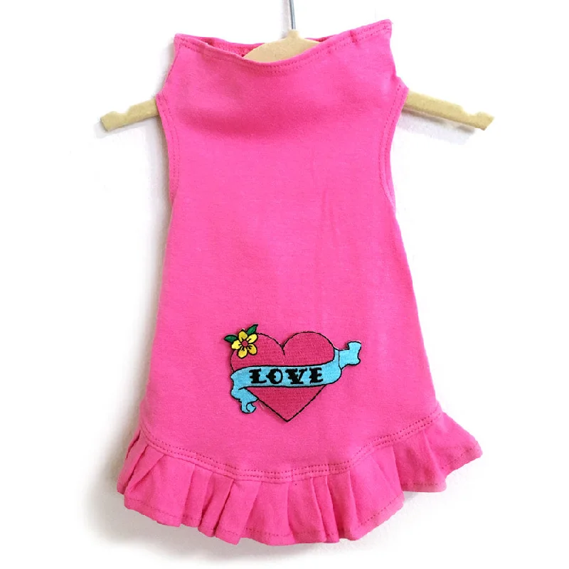 346D Pink Love Heart Dress on Pink Preppy unclassified dresses