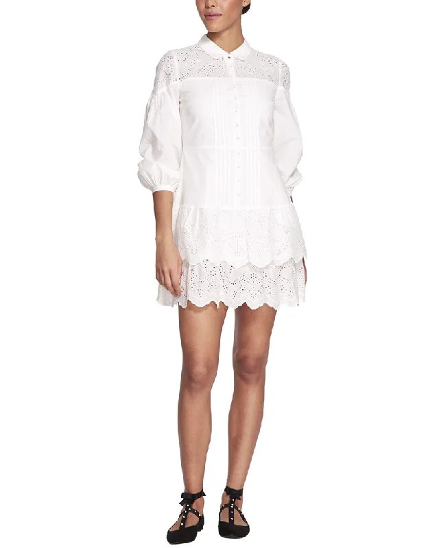 Marchesa Notte Mini Cocktail Dress Tie Waist Mini Skirt