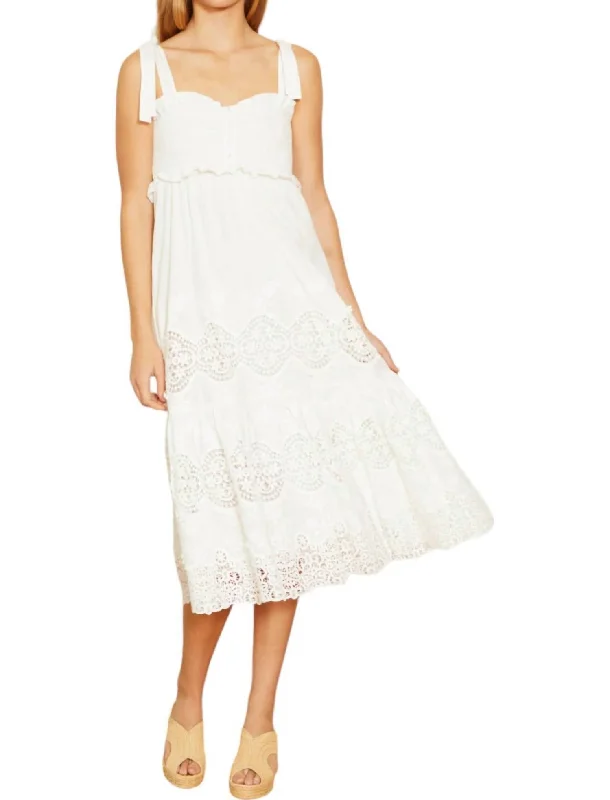 Thandi Lace Dress In Ivory Boho Lace Dress